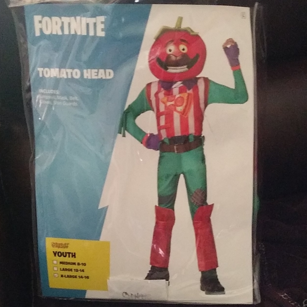 Fortnite tomato head Halloween costume